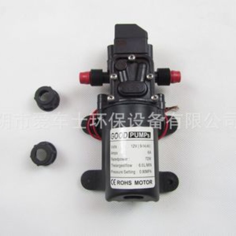 Bomba de diafragma de água dc, bomba de diafragma de 12v, 130psi, 6l/min, bomba de água de alta pressão automática, impulsionadora, interruptor automático de 72w