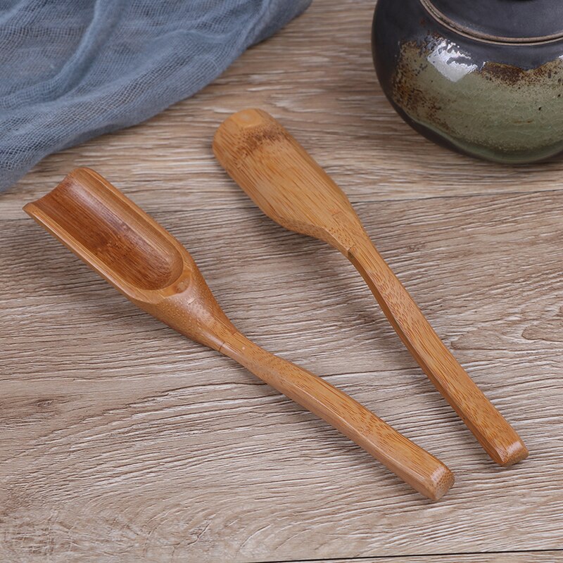 Tradition bamboo spoon coffee tea spoon wood scoop dining utensil flatware Tea Leaves Chooser Holder For Honey Suger 1pc