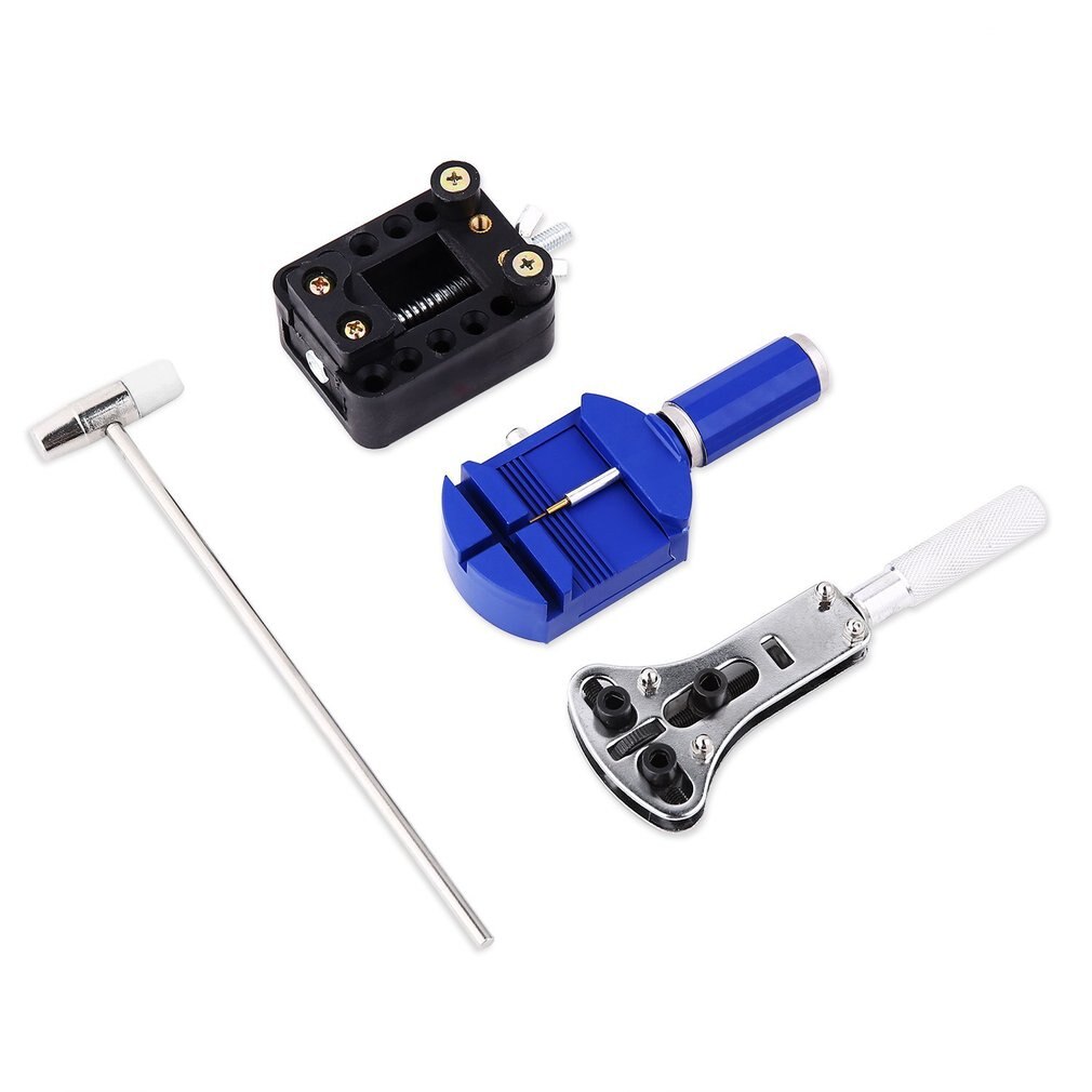 Tragbare 147Stck Uhr Reparatur Werkzeug Bausatz mit Tragetasche Professionelle Uhr Öffner Stift Verknüpfung Entferner Bar Instrumente einstellen