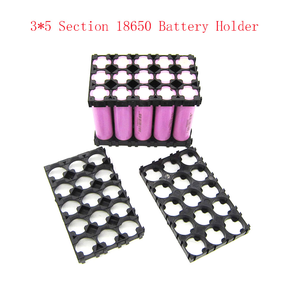 3x5 Mobiele 18650 Batterijen Spacer Uitstraalt Shell Plastic Warmte Houder Beugel