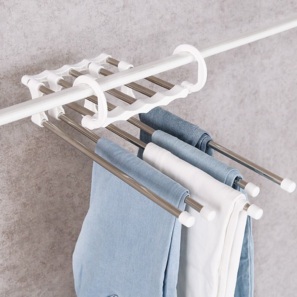 2 Stuks Multifunctionele Kleerhanger Opslag Broek Vouwen Doek Hangers Opslag Rack Multilayer Doek Hanger Closet Organizer