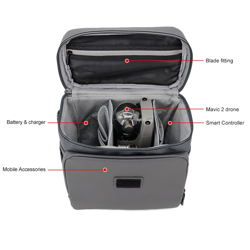 Portable Storage Carrying Case Shoulder Bag for DJI Mavic 2 Drone Smart Controller Handbag for Mavic 2 Drone Accessories