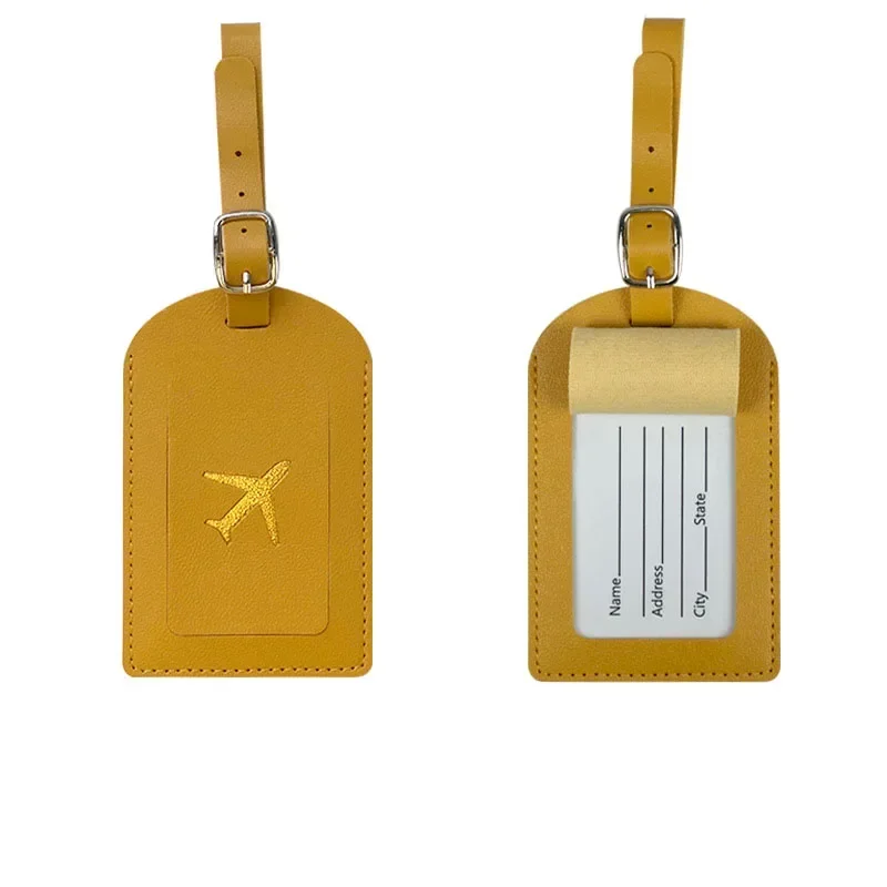 Reise Koffer Tasche Zubehör Leder Gepäck Stichworte Reisepass Abdeckung Ich würde Karte Adresse Name Halfter Etikett Gepäck Internat Tasche Stichworte: dunkel Grau