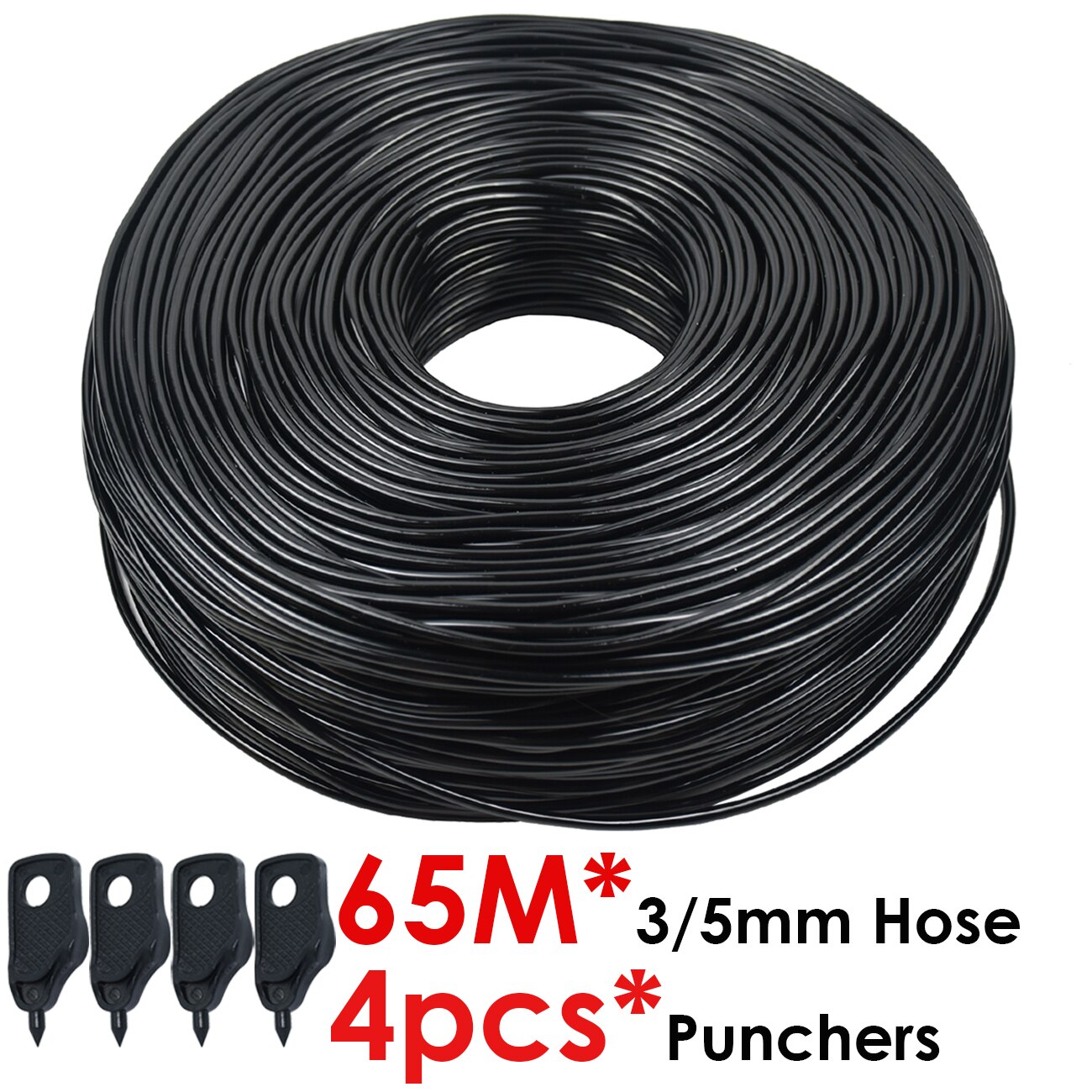 Sprycle 5-140M 3/5Mm Pvc Slang Micro Drip Irrigatie Systeem W/Puncher 1/8 ''tuin Tubing Pijp Pijl Druppelaar Planten Kas: Lavendel