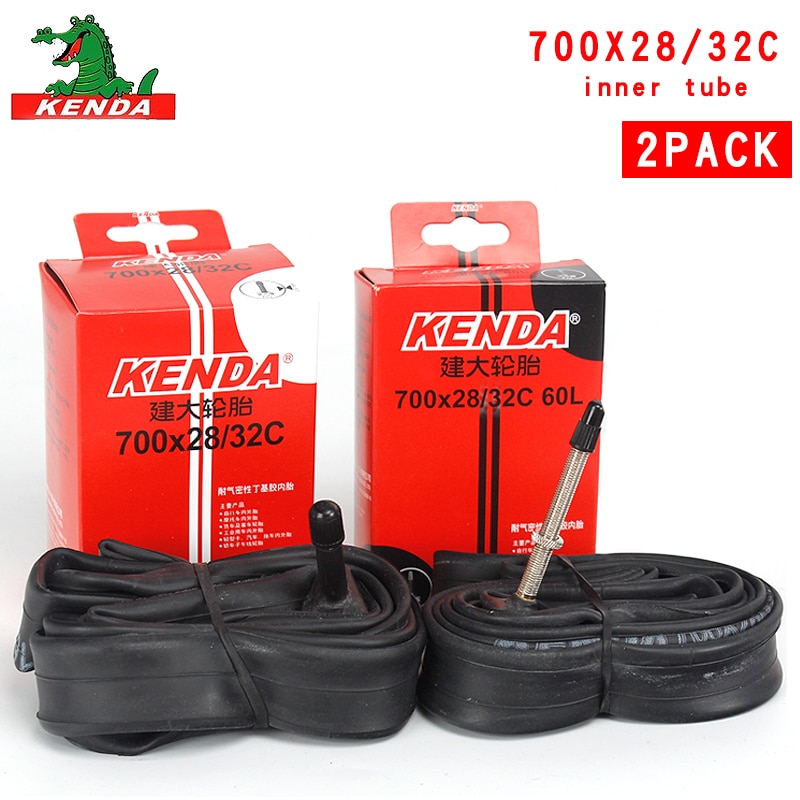 2 stuks kenda fietsbinnenbanden 700 x 28/32c amerikaans ventiel frans ventiel 700c fiets mountainbike butylrubber bandonderdelen