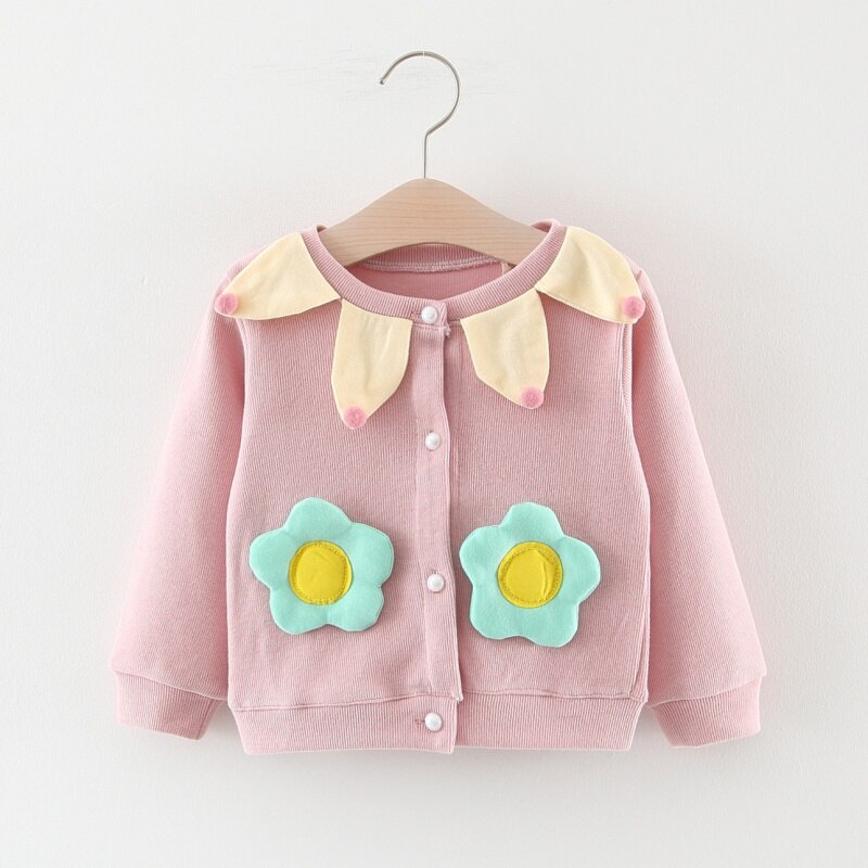 Katoenen Trui Top Baby Meisjes Vest Herfst Jas Baby Kinderkleding Meisjes Gebreide Vest Trui Kid Lente Kleding: Roze / 9m