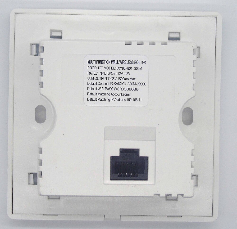 Hotel Embedded wall wifi router Power Over Ethernet 12V-48V