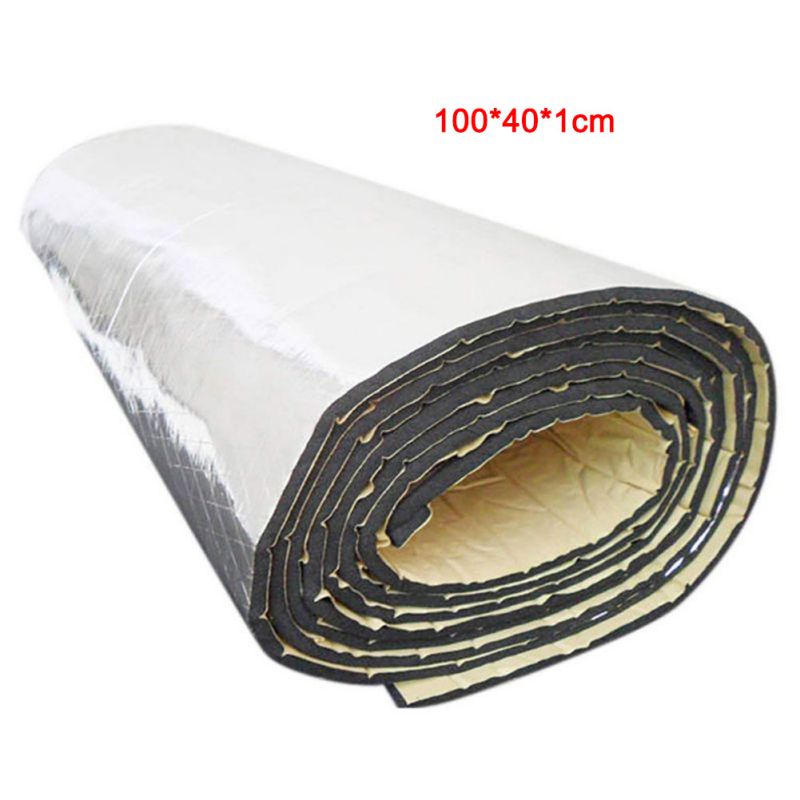 aislamiento de ruido de papel de aluminio para coche 10mm aislamiento de espuma de goma de sonido aislamiento térmico sello del capó insonorizante
