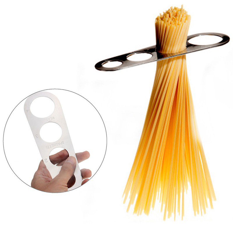 4 Hole Spaghetti Measure Stainless Steel Pasta Servings Noodle Measure Tools Accurate Portion Measurement