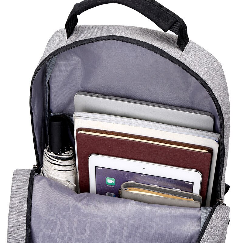 Crossten men's nylon waterproof travel bag, simple solid color laptop backpack, leisure light fitness male bag, sports bag, school bag