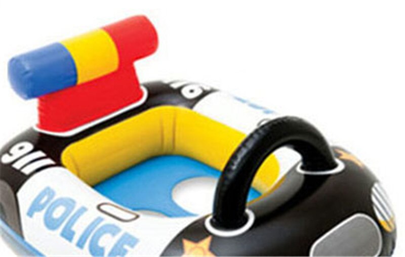 70*70cm Max Capability 11KG Children Swim Ring Baby Sitting Circle Life Floating cartoon: Police