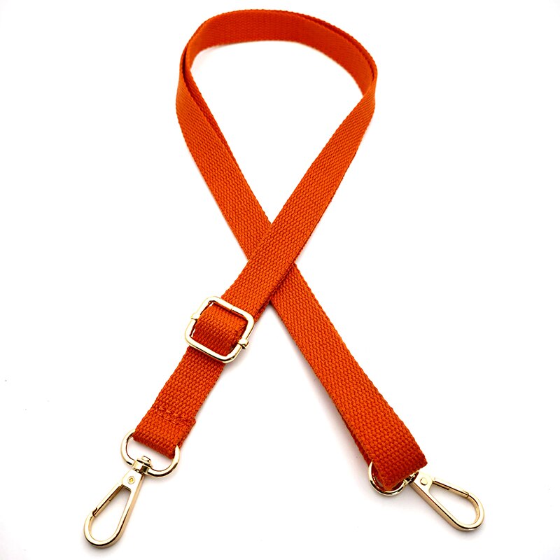 130Cm Canvas Snoep Kleur Tas Band Verstelbare Schouderriem All-Match Klinknagel Versterkte Brede Singels Strap Vervanging Riem: B-red