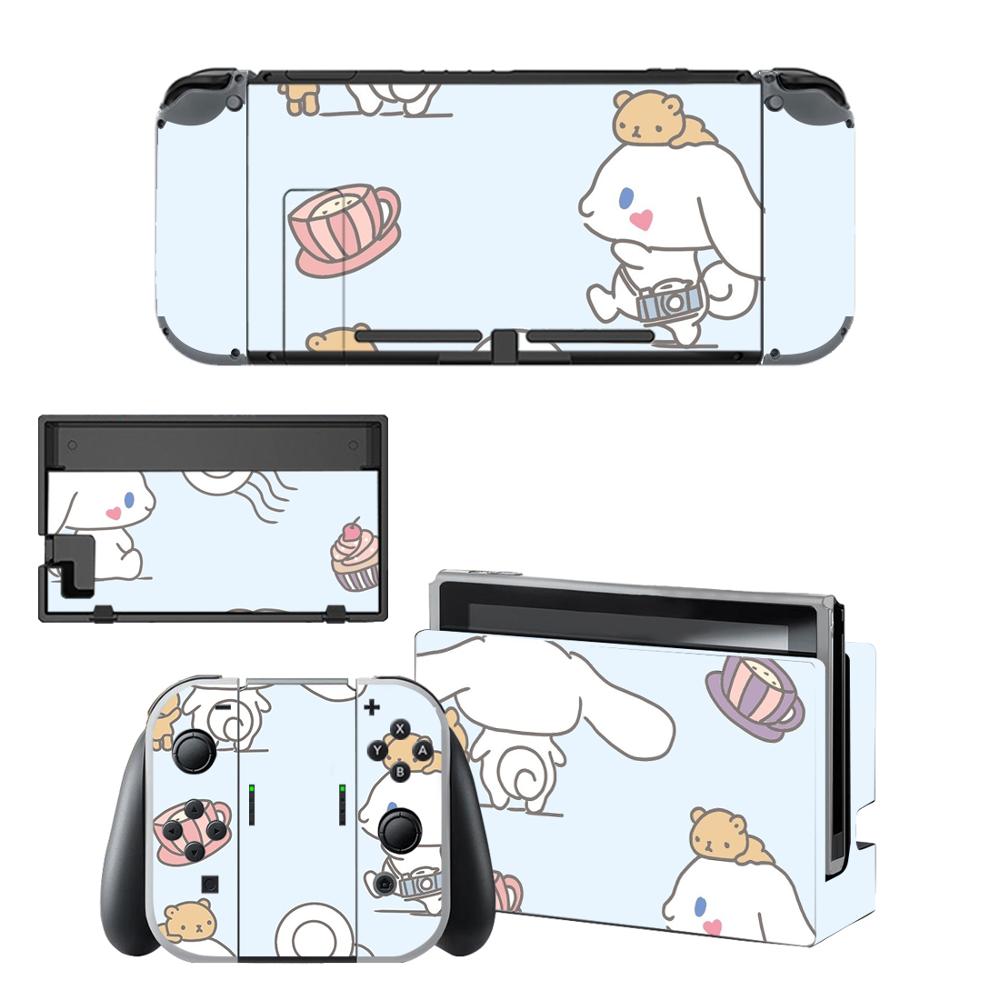 Vinyl Skin Protector Sticker Skins for Nintendo Switch NS Console + Controller + Stand Holder Dock Stickers: KQBYSNS0122