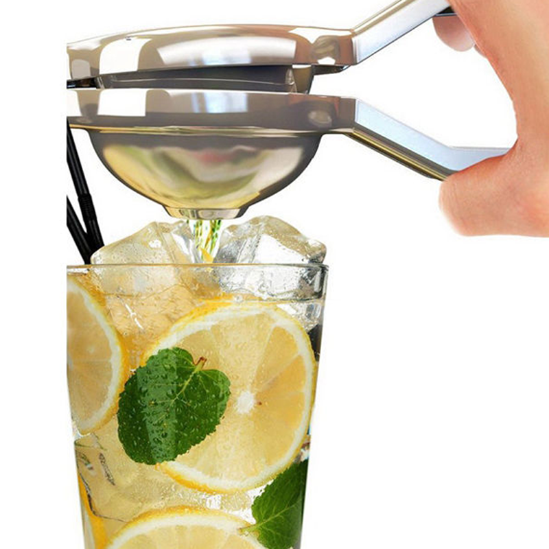 1Pc Kitchen Useful Gadget Stainless Steel Hand Press Lemon Squeezer Lime Orange Citrus Press Juicer Fruit Juice Bar Tools