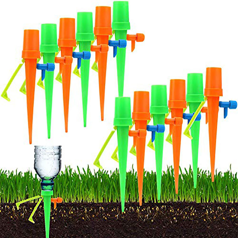 1-18PCS Auto Drip Irrigation Watering System Dripper Spike Garden Household Plant Watering Device Plant Garden Gadgets
