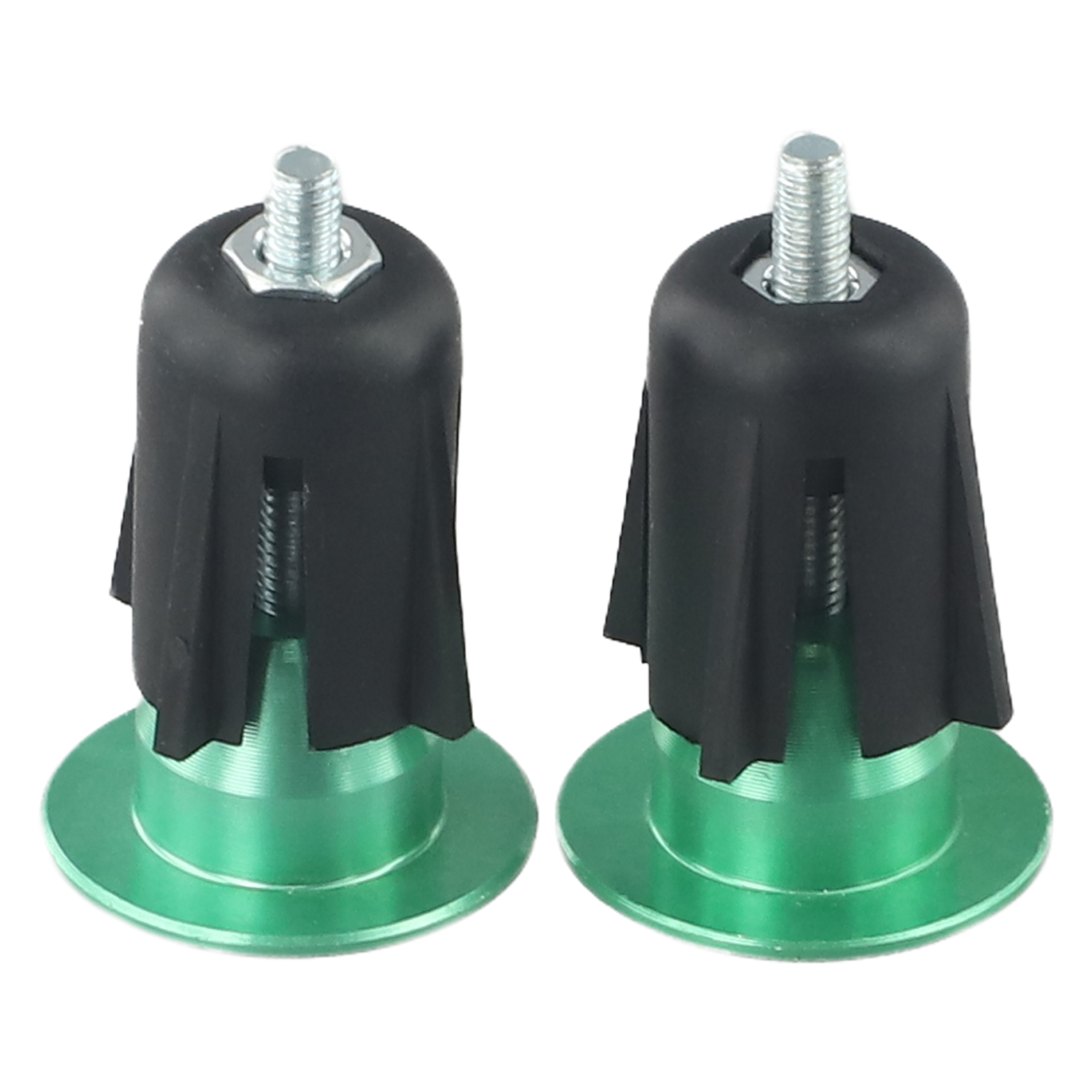 Bloqueo de expansión para bicicleta de montaña, manillar de aleación de aluminio, accesorios para bicicleta, tapones de extremo de barra, accesorios para bicicleta de montaña: Verde
