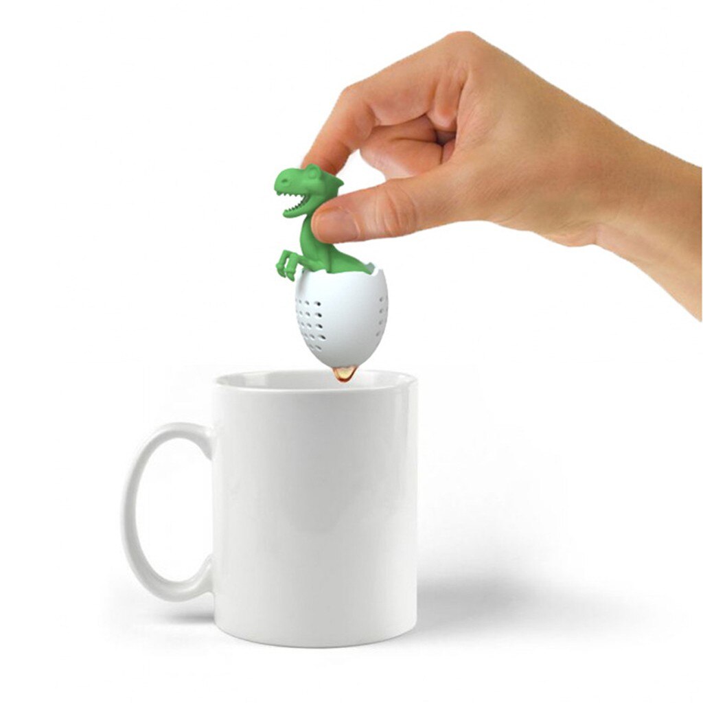 Dinosaur Popular Tea Filter Tea Bag Holder Tea Infuser Loose Leaf Strainer Herbal Silicone Filter Diffuser Tea Accessories