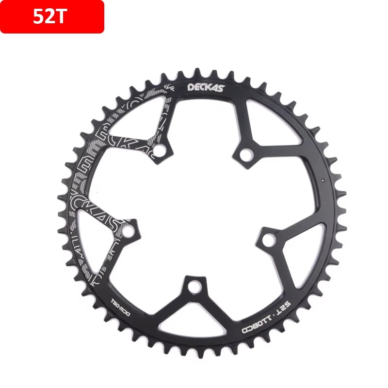 Deckas 110 bcd kettingblad fietskettingwiel voor shimano kroon rond zwart 36t 38t 40t 42t 44t 46 t 48t 50t 52t 54t fietsonderdeel