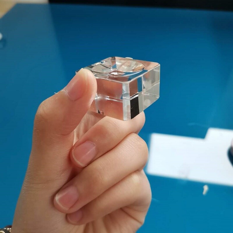 Crystal Ball Large Transparent Crystal Ball Lucky Rainbow Photo Crystal Ball Base