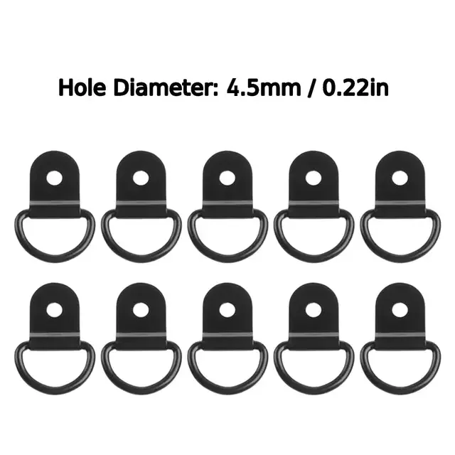 10pz D anelli cravatta giù ancore squillare tiro gancio anello di ancoraggio in acciaio inossidabile carico adatto per auto barca carico trailer veicoli RV furgone: bronzo