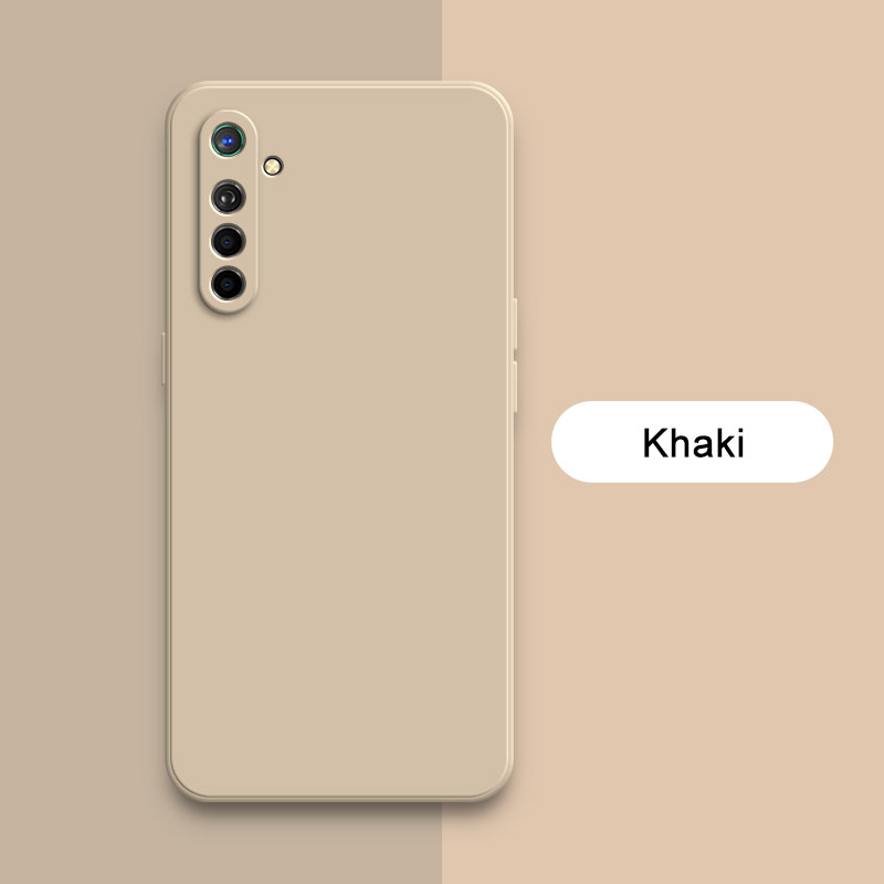 Coque en silicone liquide carrée officielle pour OPPO K5 Realme X2 XT, protection d'appareil photo 360, antichoc, souple, OPPOK5 RealmeXT: Néoprène / Ivoire