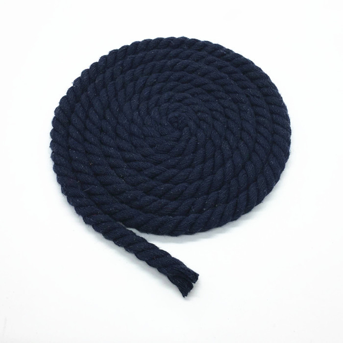 5 metros 10MM 3 partes retorcidas 100% cordones de algodón coloridos/cuerda para bolsa decoración del hogar accesorios textiles DIY: Latón