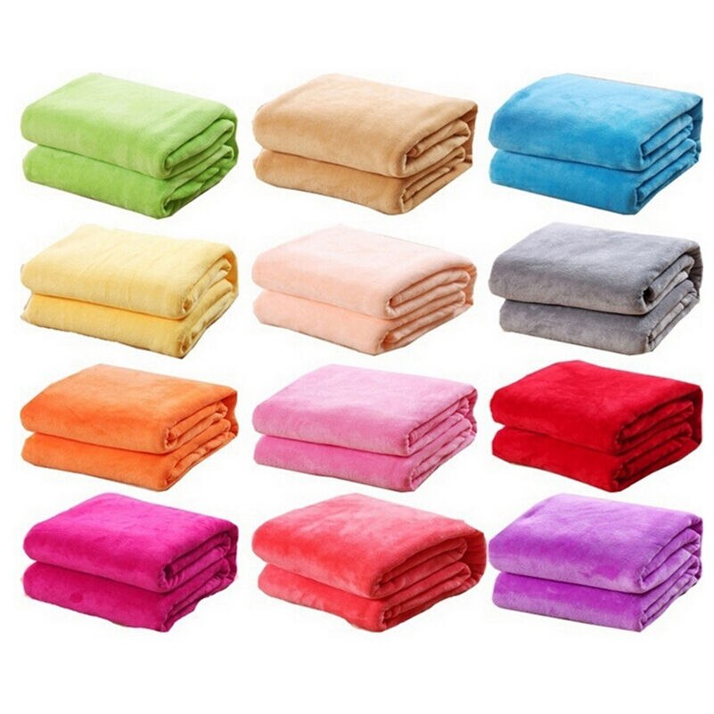 Zwf348 cobertor para o bebê swaddling pequeno lance caso capa de cama folhas flanela veludo quente sólido micro pelúcia