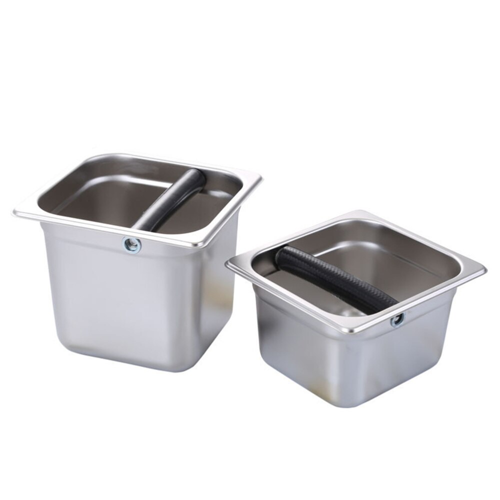 1Pc Coffee Residue Bucket Coffee Accessories Espresso Grinds Waste Bin Stainless Steel Bin for Coffee Home Shop