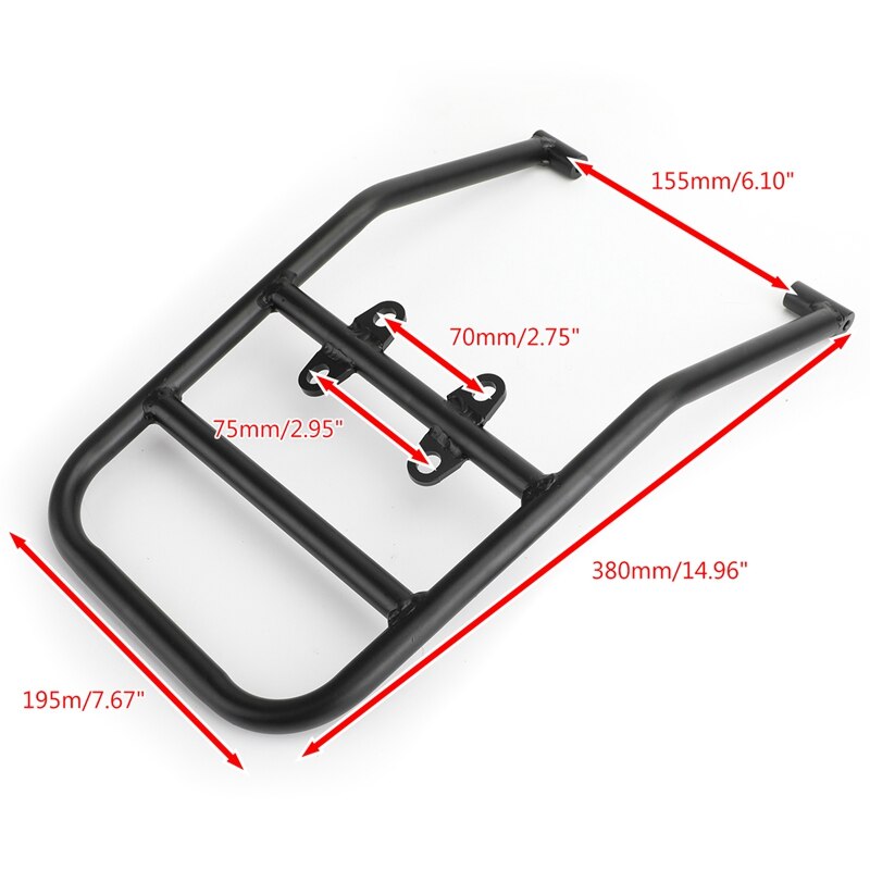 Cargo Luggage Rack Carrier DRZ 400 S E SM 2000 Accessories for Suzuki DRZ400S DRZ400E DRZ400SM Black