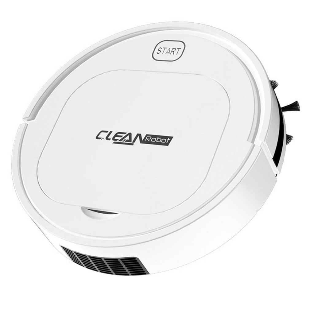 Robot de nettoyage domestique USB chargeur Intelligent balayage Robot simple vadrouille dépoussiéreur maison balayage outils de nettoyage: White