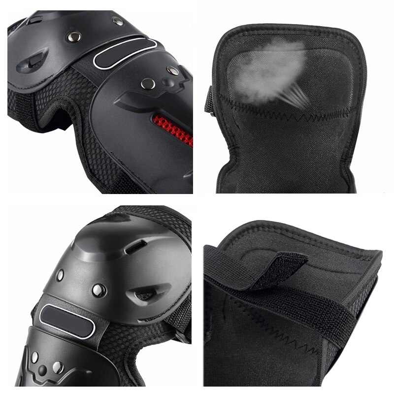 4Pcs Motorcycle Knee Pads Support Knee Pads Safety Protective Gear Universal Motocross Cycling Elbow Protector