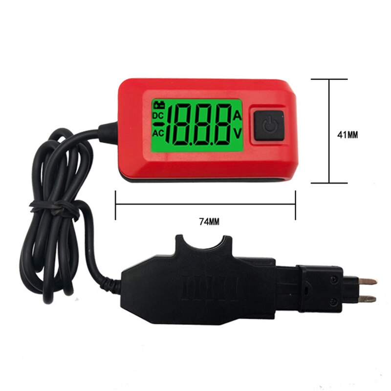 12V AE150 Auto Auto Aktuelle Tester Multimeter Lampe Auto Reparatur werkzeug Durch Sicherung Diagnose Werkzeug 12V 23A Messung palette 0,01 A ~ 19,99 A