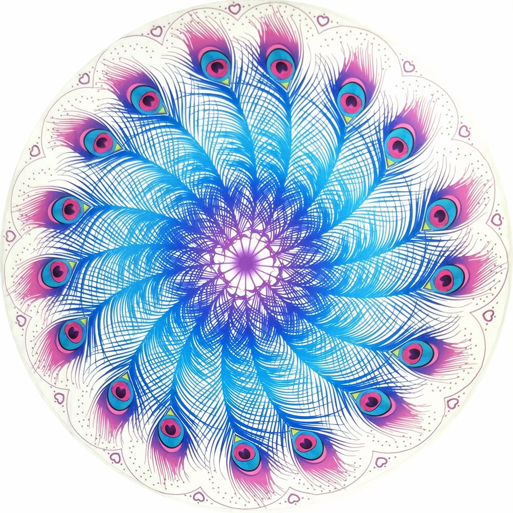 Mandala Ronde Tapestry Zomer Strand Picknick Gooien Tapijt Deken Bohemen Matten Handdoeken Badhanddoeken: 7