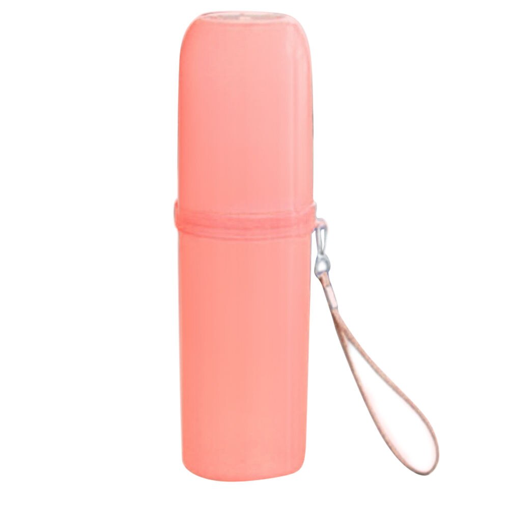 Cute Couple Travel Toothbrush Box Toothpaste Holder Protect Case Cup Storage Sanitary Ware Accessories For Travel Home: Pink