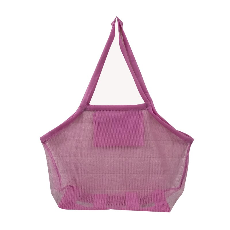 Mesh Strandtas Extra Grote Strandtassen En Tote Rugzak Speelgoed Zwemmen Sport Zomer Capaciteit Schouder Fitness Tas Strandtassen: Rood