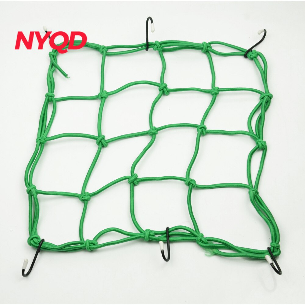 6 Hooks 30*30cm Motorcycle Mesh Net Bag Luggage Cargo Bungee Net Bag Storage Carrier Bag Helmet Holder for Motorcycle Scooter
