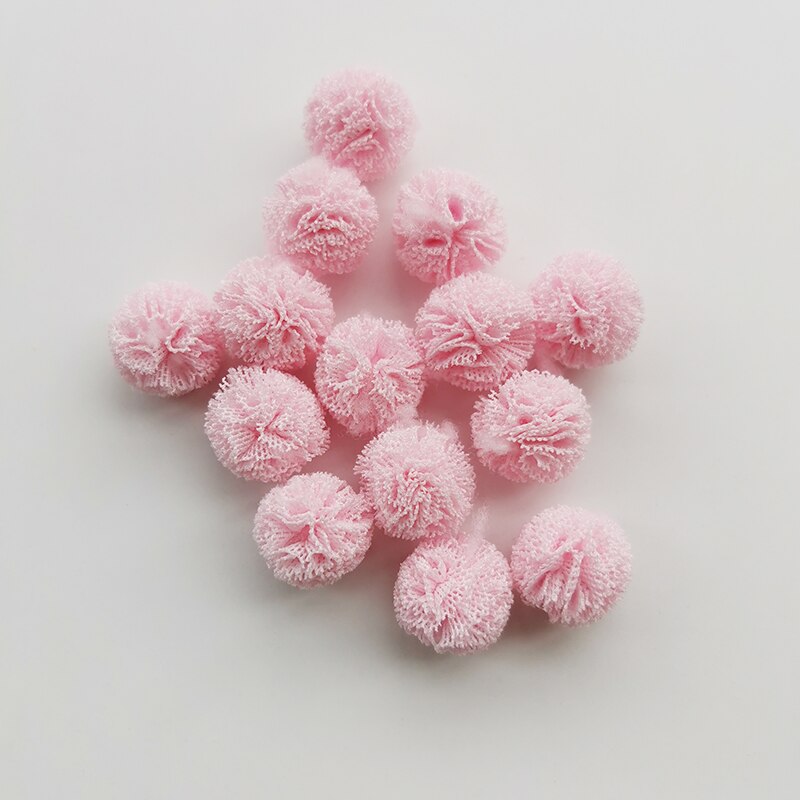 100 Stks/partij 15Mm 10 Kleuren Mesh Bloem Bal Voor Naaien Op Sjaal Schoenen Hoeden Bont Diy Ambachten Haar Clip accessoires: 9
