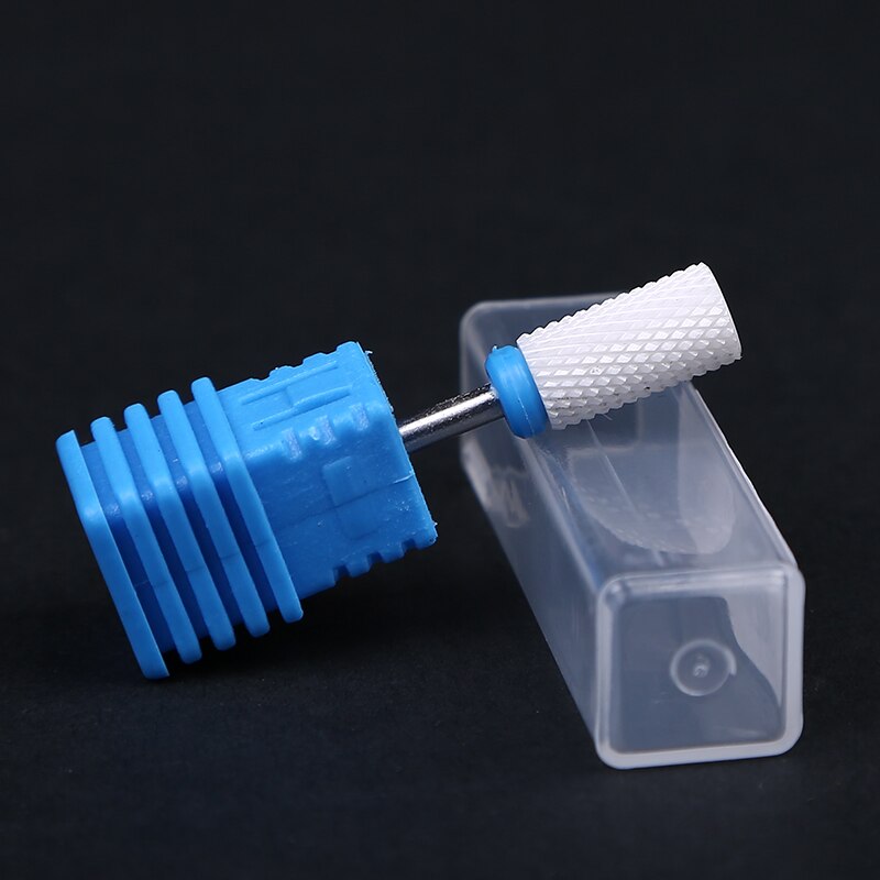 Elektrisk neglefil 3/32 " keramisk neglebor grov medium finkornet manikyrbor med flat topp keramisk neglebor ,jk