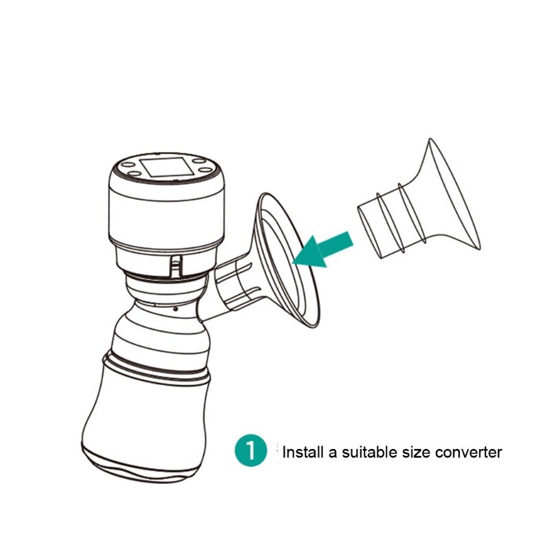 67JC 4 Pcs Borstkolf Kaliber Converter Smaakloos Veilig Te Gebruiken Voor Zogende Moeder