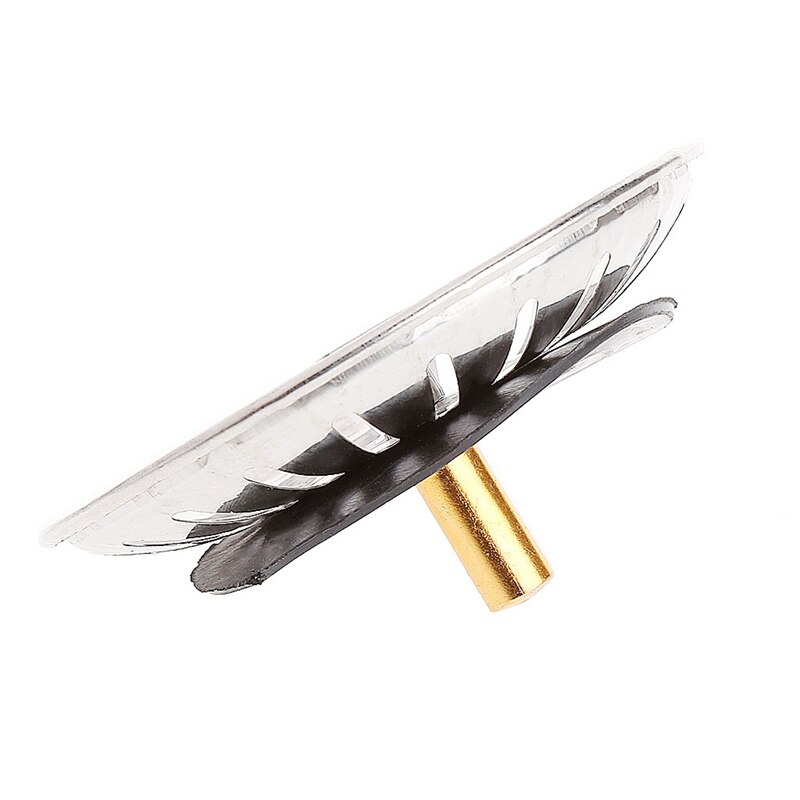 Kitchen Stainless Steel Basin Drain Dopant Sink Strainer Basket Waste Filter