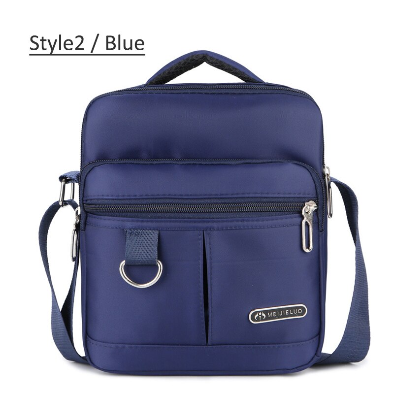 Men Multifunctional Handbag Shoulder Messenger Bag Satchel Business Nylon Crossbody Briefcases Bags Male Laptop Tote XA300ZC: style 2 blue