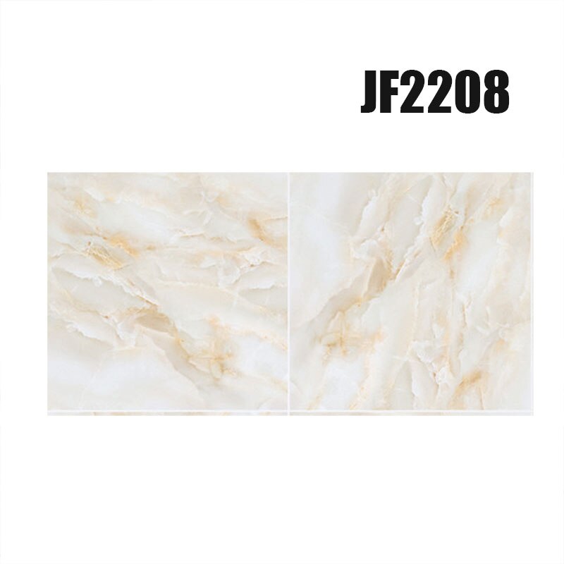2Pcs Marble Grain Tile Stickers Waterproof Self-Adhesive PVC Wall Floor Stickers Wallpapers for Home Decor 30x30cm QJS S