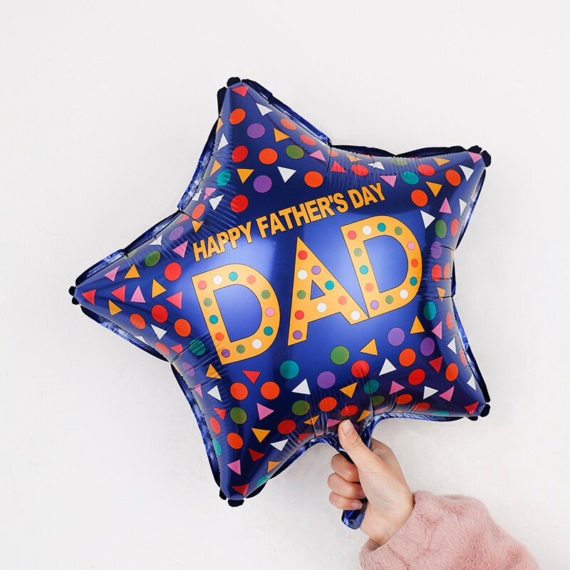 10Pcs 18Inch Engels Gelukkige Vaderdag Helium Globos Beste Vader Grote Vader Folie Ballonnen Vader Moeder Party decoratie