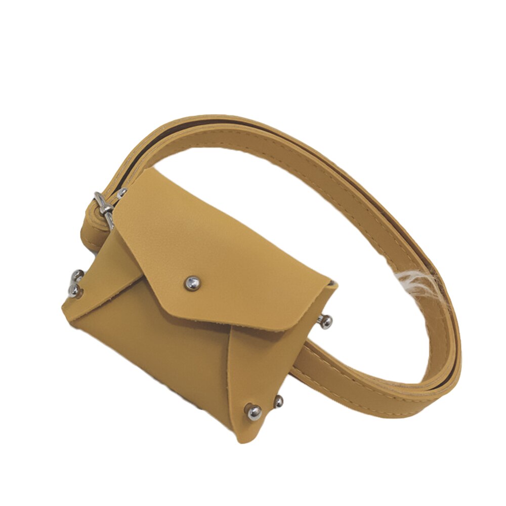 Meisjes Prinses Mode Vierkante Zakken Pu Messenger Bags Babys Meisje Leuke Crossbody Tassen Mini Schoudertassen Voor Kinderen: YELLOW
