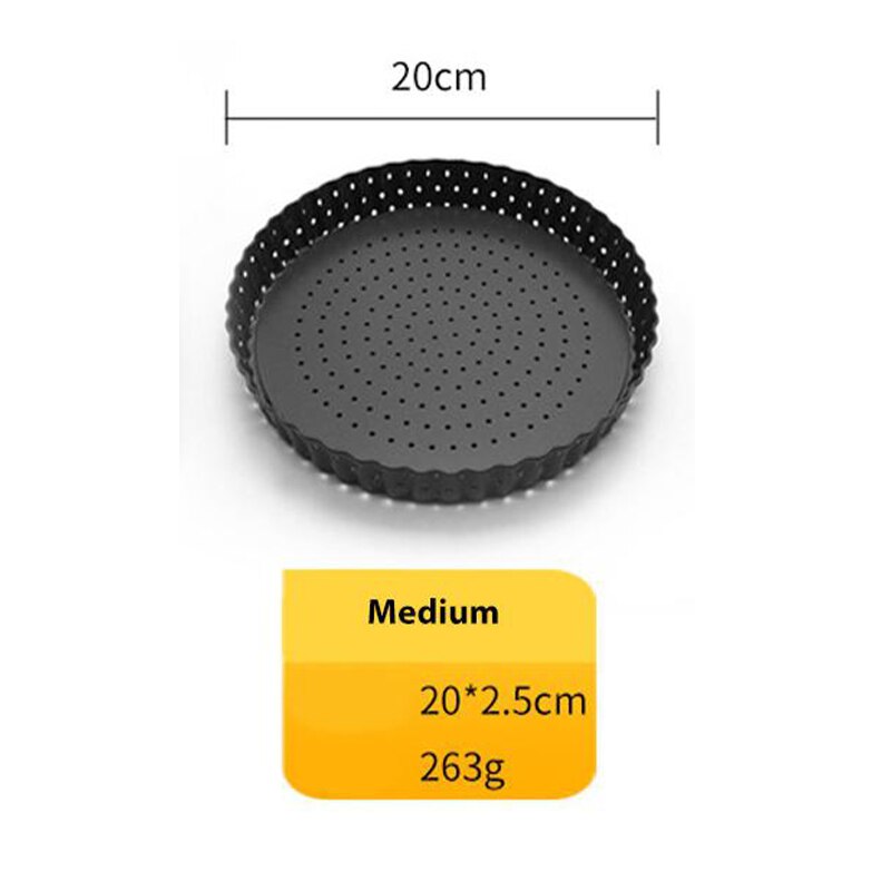 Removable Bottom Tart Quiche Flan Pan Molds Nonstick Pie Pizza Mousse Cake Dessert Baking Pastry Mold Diy Kitchen Tools Bakeware: 8Inch