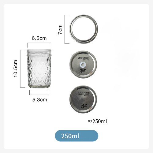 Mason Jar Glass Bottle with Lid Coffee Mug Fruit Saland Juice Sauce Camera Food Storage Container Sealed Tank Props Light Bottle: D / Straight Straw