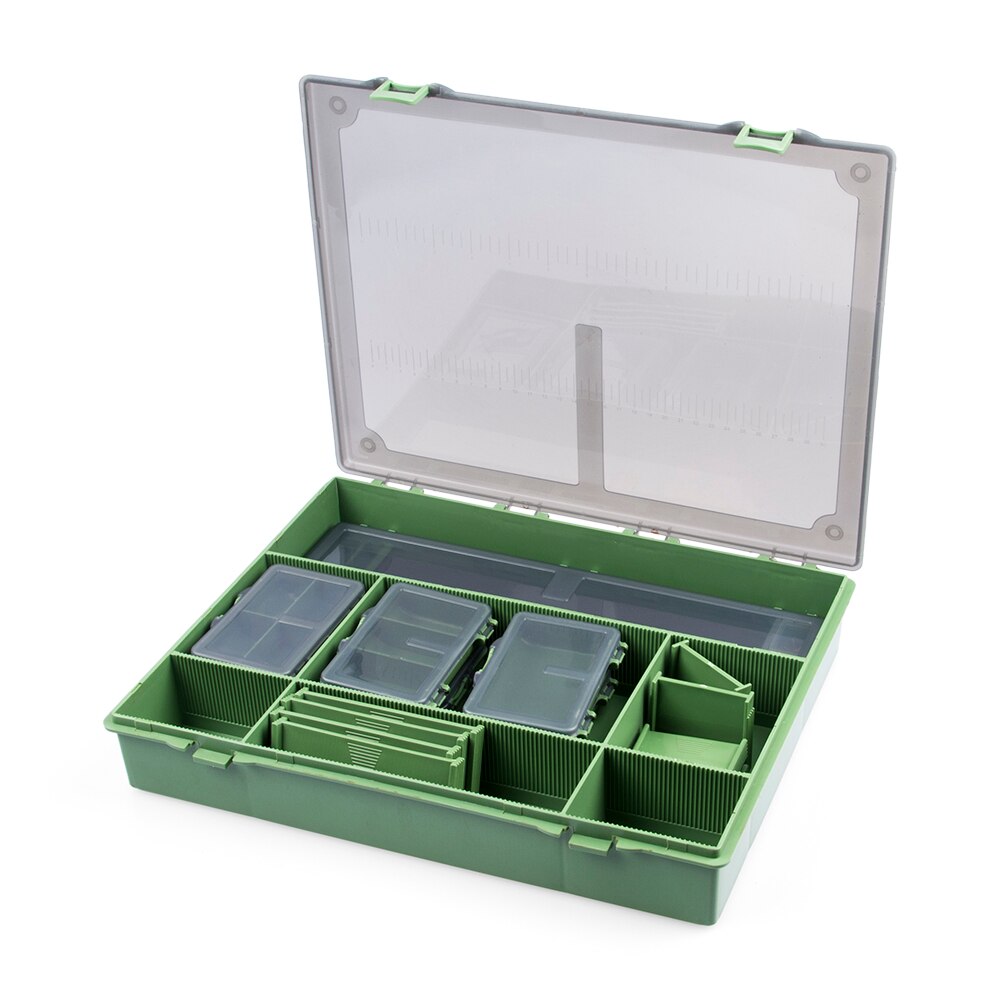 8 Compartments Fishing Tackles Box Tackle Storage Box for Fishing Accessories Carp Fishing Pesca
