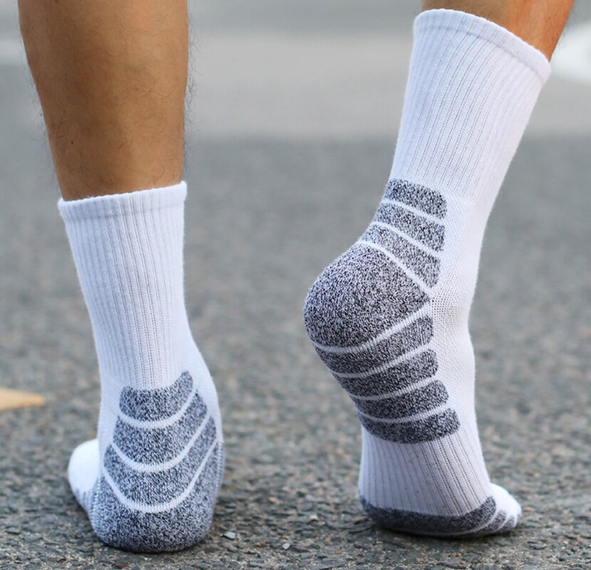 Men Breathable Thicker Warm Cotton Running Socks Women Wicking Sweat Climbing Hiking Outdoor Sports Socks