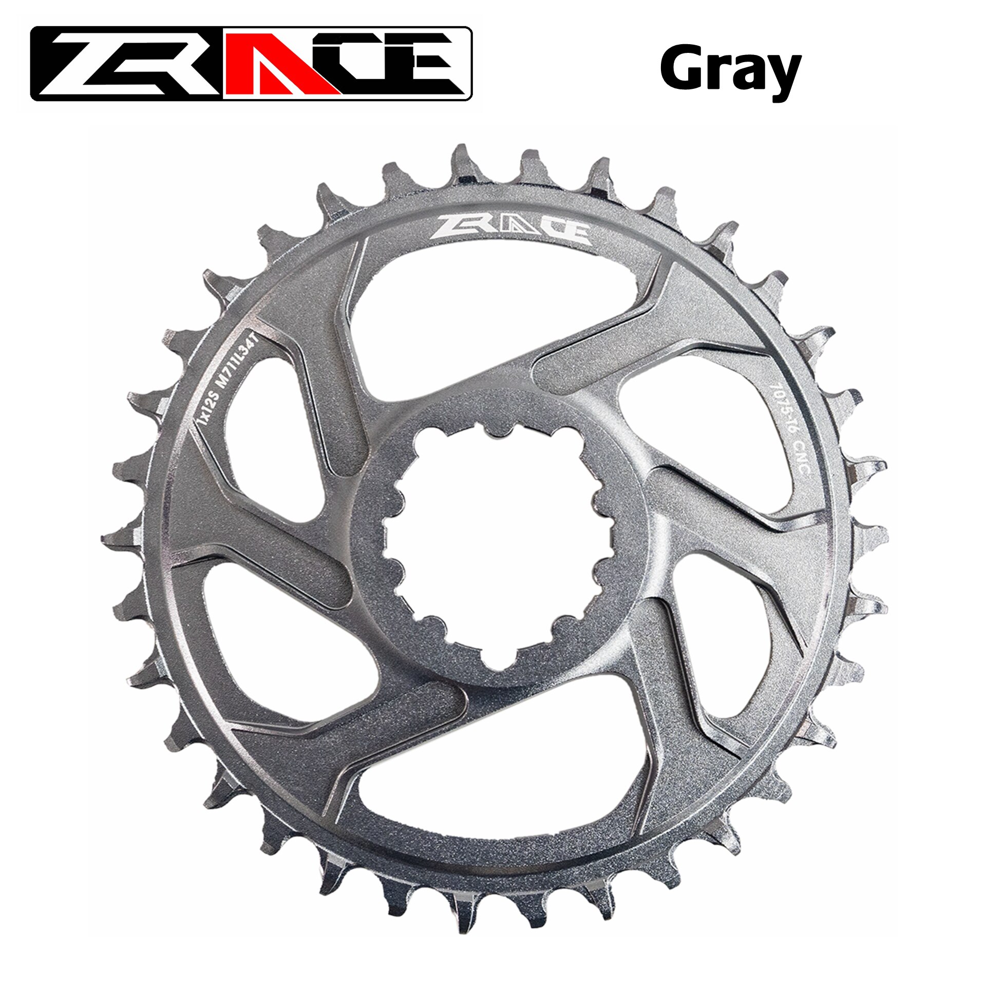ZRACE 1 x 12s Chainwheel, 28/30/32/34/36T 7075AL V... – Grandado