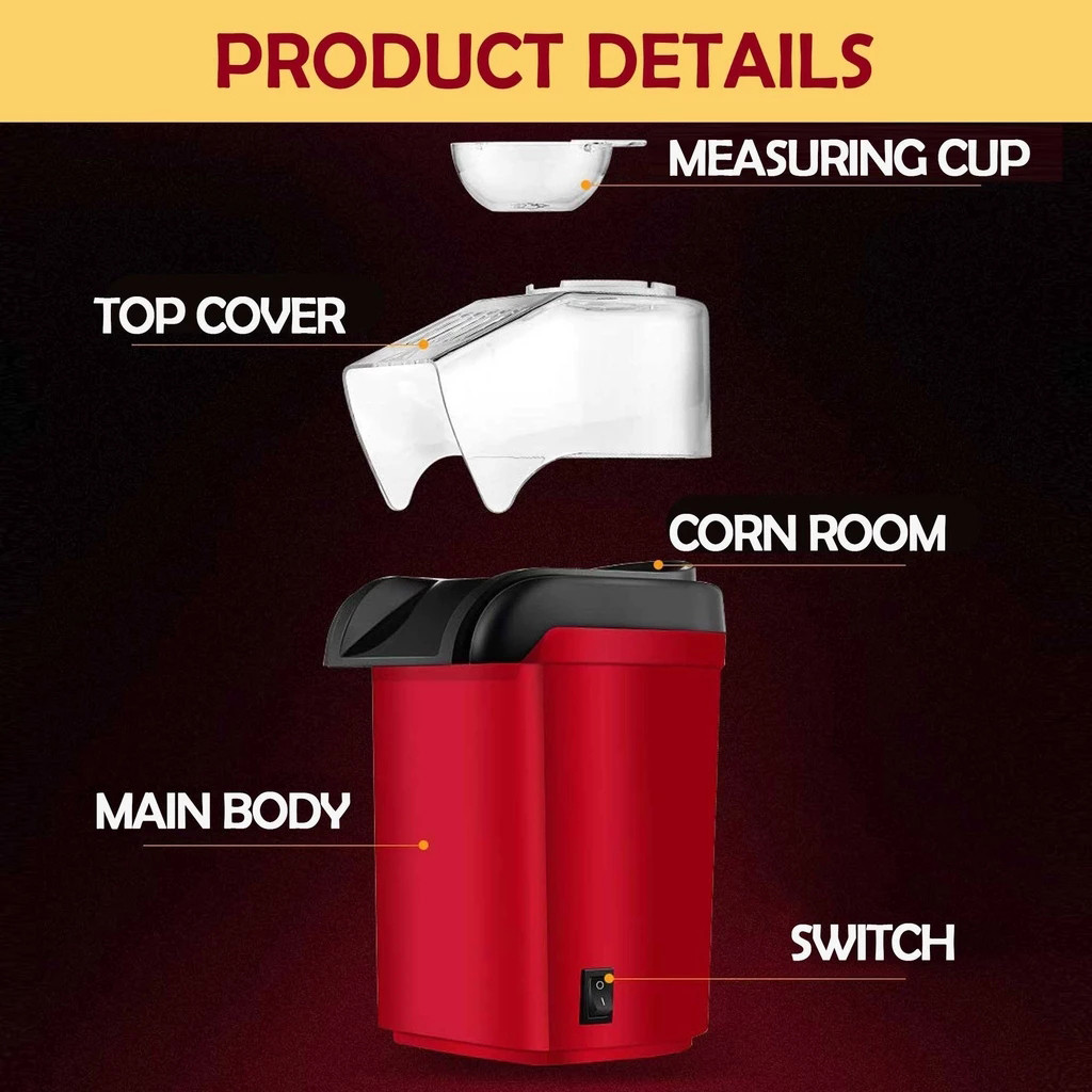Household Children's Automatic Popcorn Machine Mini Small Corn Popcorn Machine Kitchen Gadgets Cosas De Cocina